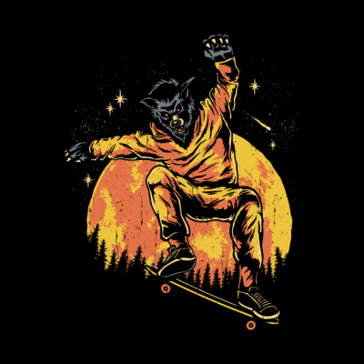 Teenage Werewolf Tapestry Official Skateboard Merch