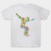 Skateboard Art Print Watercolor Painting Gift Draw T-Shirt Official Skateboard Merch