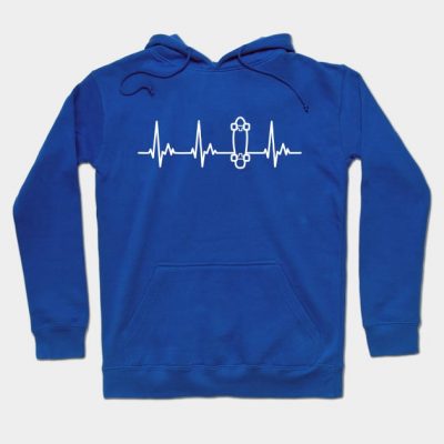 My Heart Beats For Skateboarding Hoodie Official Skateboard Merch