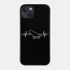 Skateboard Heartbeat Cool Funny Skater Gift Phone Case Official Skateboard Merch