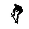 Skater Silhouette: Cool Stickers For Skateboarding Enthusiasts Tote Bag Official Skateboard Merch