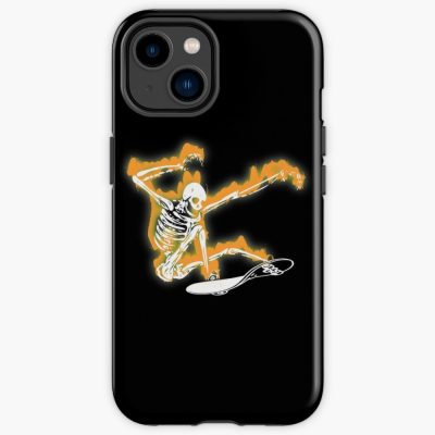 Skateboarding Skeleton - Skateboard Skeleton In Flames Iphone Case Official Skateboard Merch