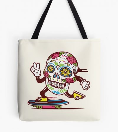 Skateboard Flower Tote Bag Official Skateboard Merch