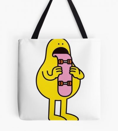 Character With A Skateboard Language Tote Bag Official Skateboard Merch