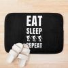 Eat Sleep Skate Repeat Bath Mat Official Skateboard Merch