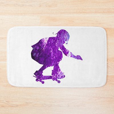 Purple Skateboarder Bath Mat Official Skateboard Merch