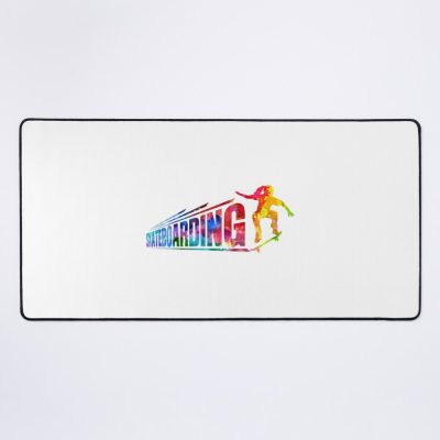 Skateboarding Bigger Watercolor Mouse Pad Official Skateboard Merch