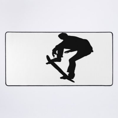 Skater Silhouette: Cool Stickers For Skateboarding Enthusiasts Mouse Pad Official Skateboard Merch