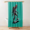 Zombie On A Skateboard  T-Shirt Art Shower Curtain Official Skateboard Merch