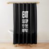 Eat Sleep Skate Repeat Shower Curtain Official Skateboard Merch