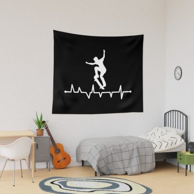 Skateboard Heartbeat Tapestry Official Skateboard Merch