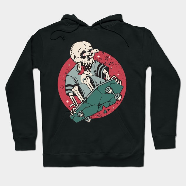 Skateboard Skullboarding Hoodie